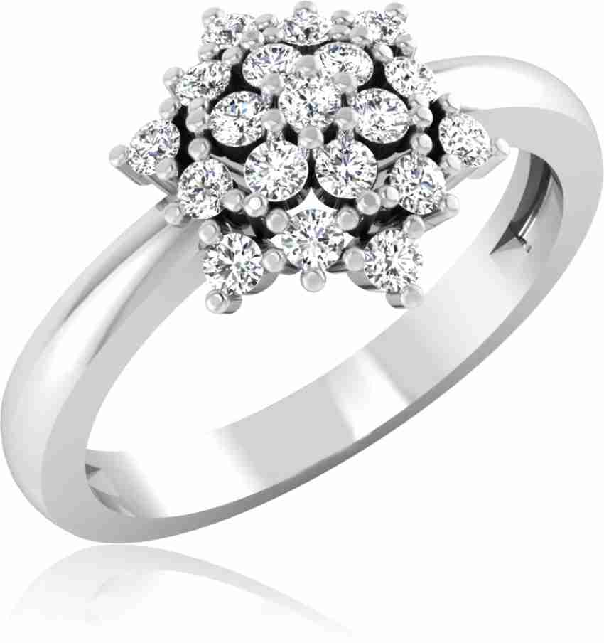 Evara platinum 2025 diamond ring