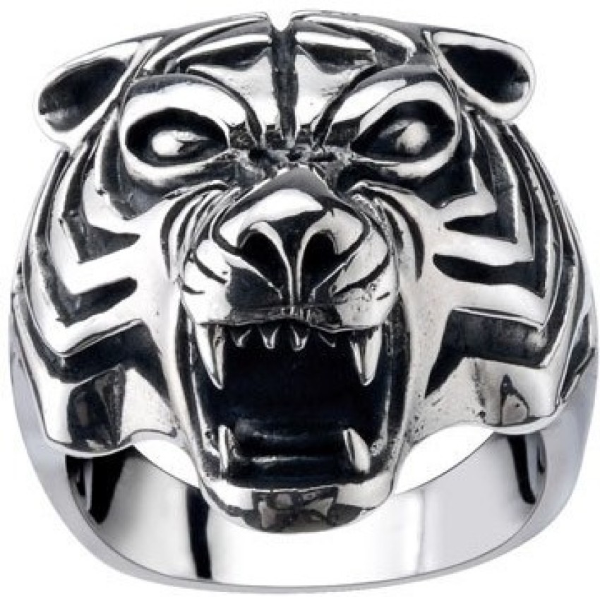 Tiger on sale silver ring