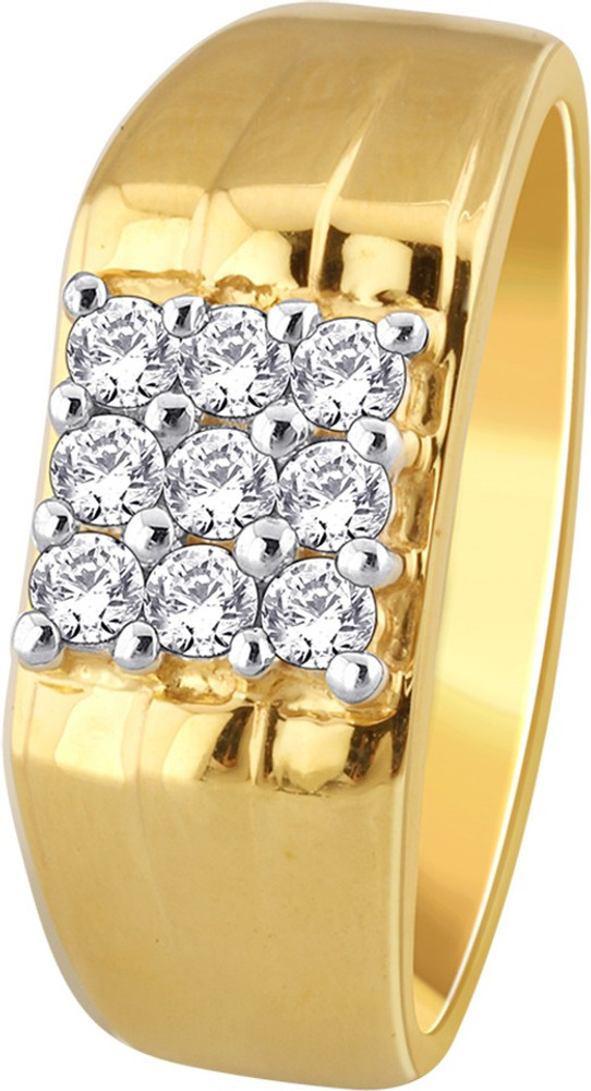 Glitz Design 0.39 CTW 9 Piece Cluster for Men 18kt Diamond Yellow