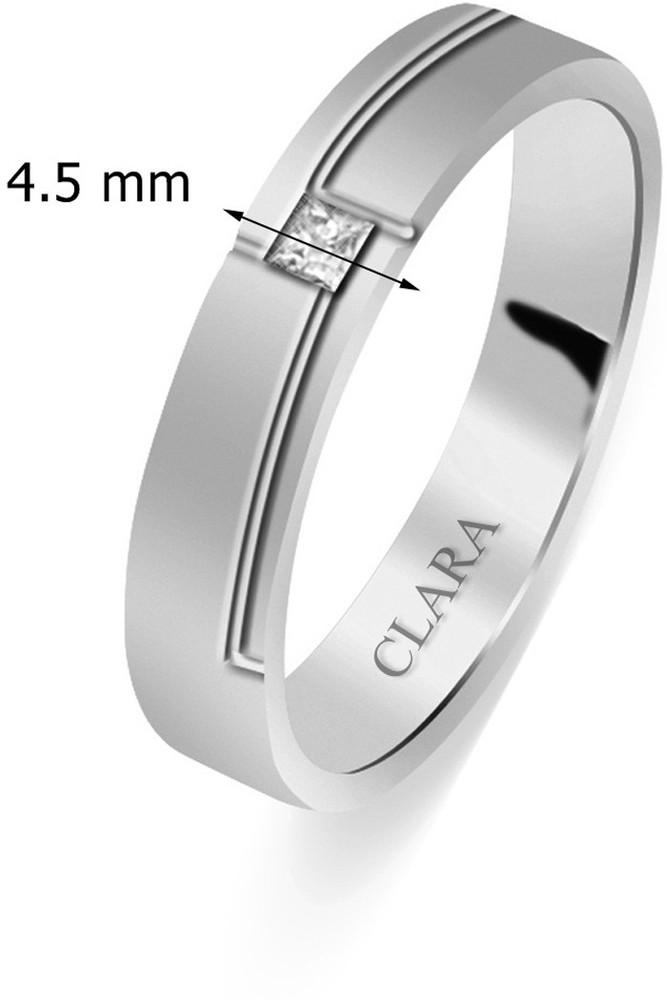 CLARA Sterling Silver Swarovski Crystal Rhodium Plated Ring Price