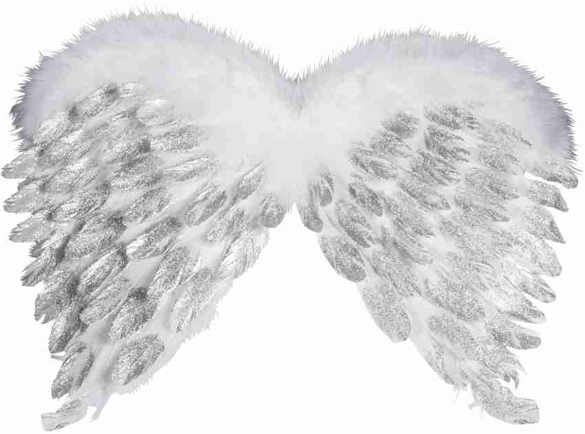 White Real Feather Angel Wings - Angel Wings - Doll Supplies