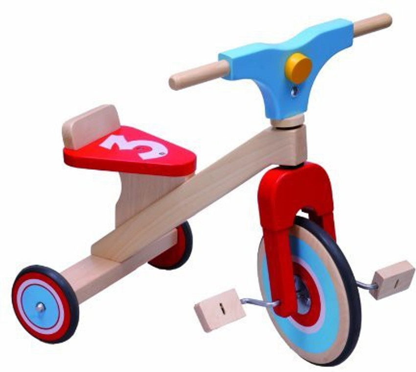 wooden 3 wheel bike