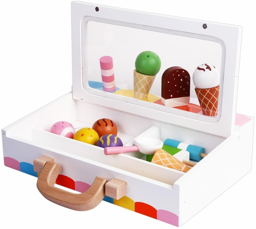 Cream wooden toy deals box