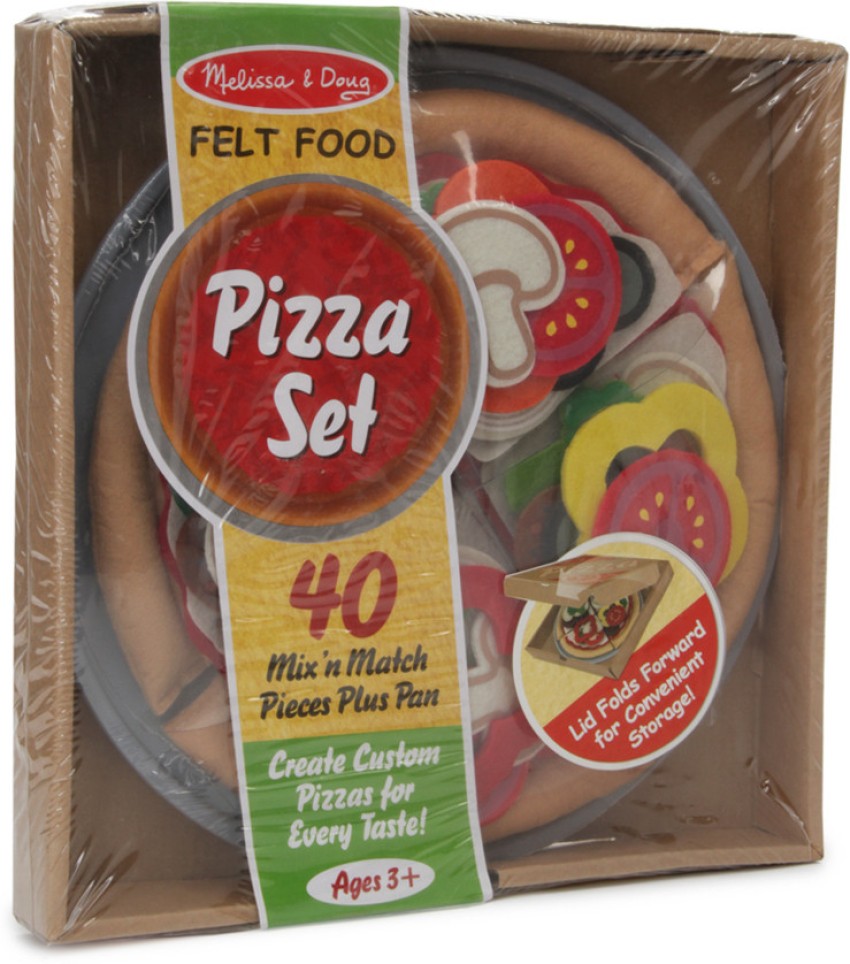  Melissa & Doug Felt Food Mix 'n Match Pizza Play Food