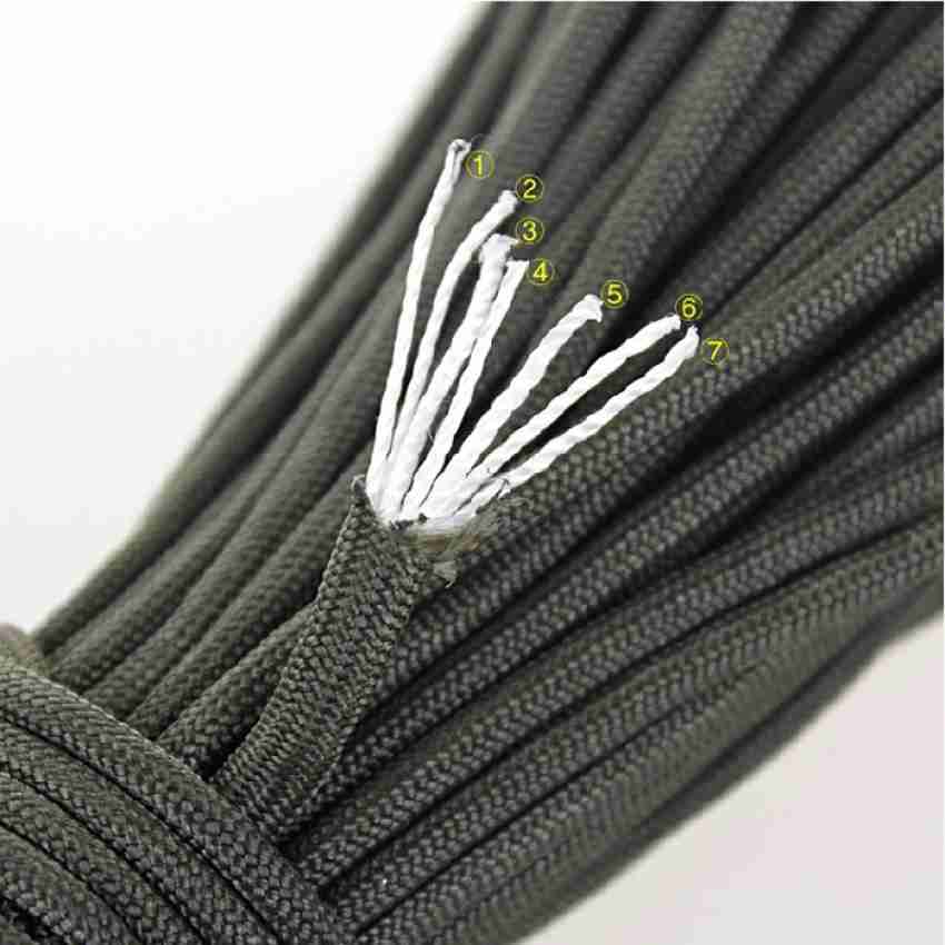 Djuize 100ft 550 Paracord Parachute Survival Cord - Miltitary Green  Military Green
