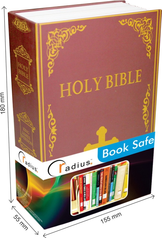 Radiusin Holy Bible 1611 Edition printed style Book Safe Locker