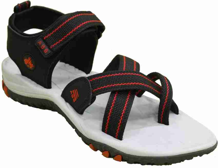 ABS ABS Men s Classic All Season Cross Strap Sandals Men Grey Red