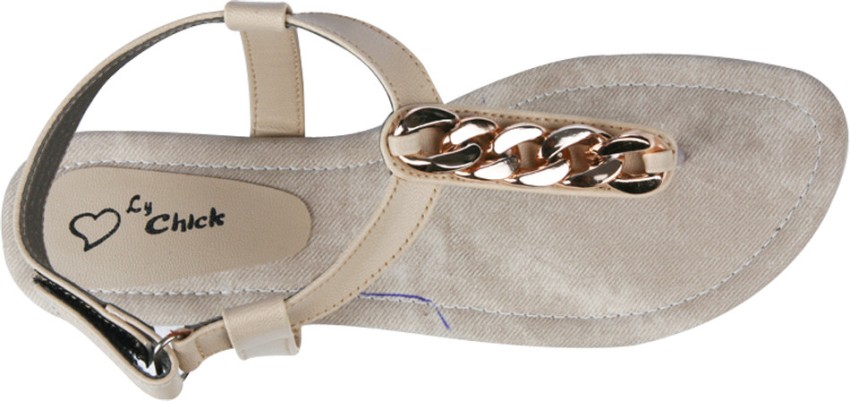 STUDIO 9 The Chain Sandals Women Beige Flats Buy Beige Color