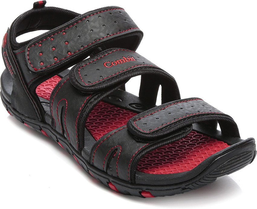 Combit Men Black Red Sandals Buy Red Color Combit Men Black