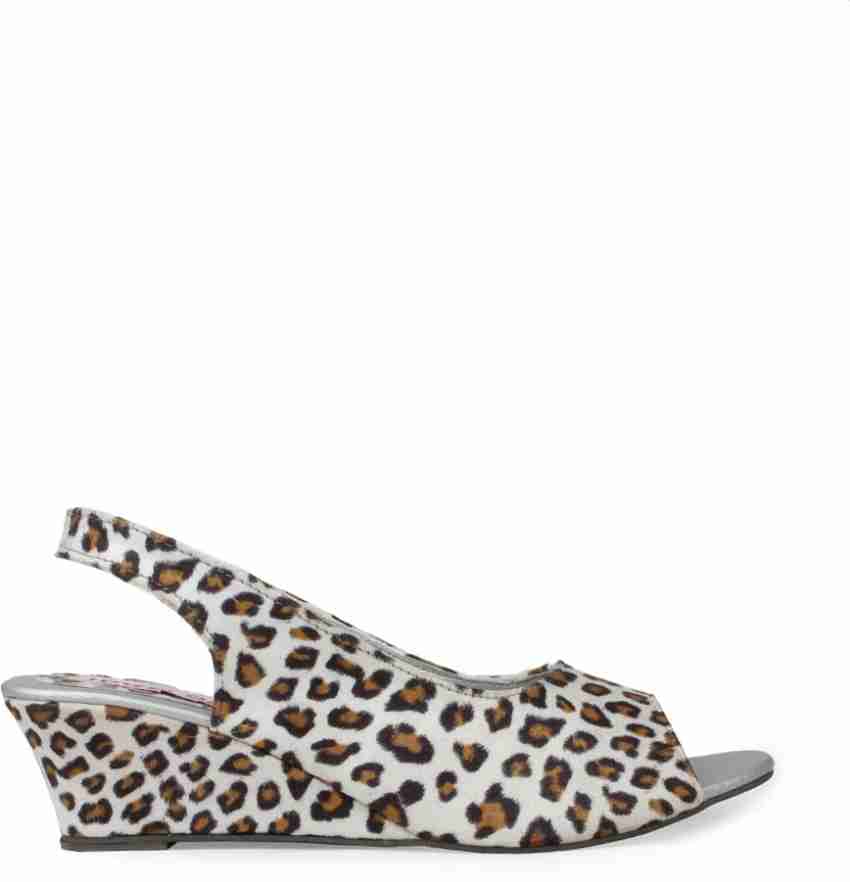 Animal print wedge discount sandals