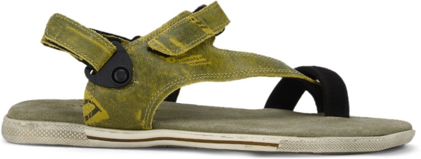 Woodland Men's Khaki Leather Sandals - (7 UK) : Amazon.in: Fashion