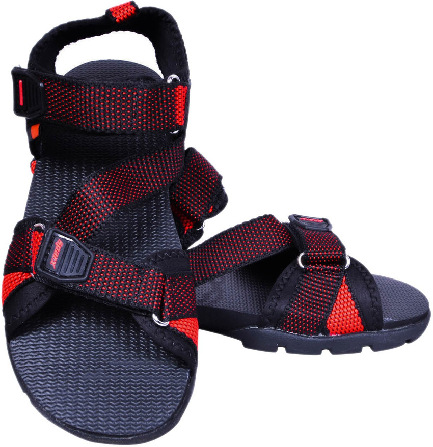 Sparx sandal red black discount
