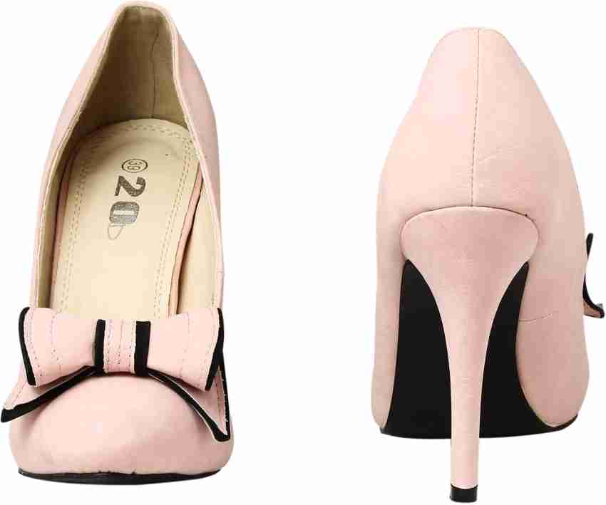 Pink and 2024 black shoes heels