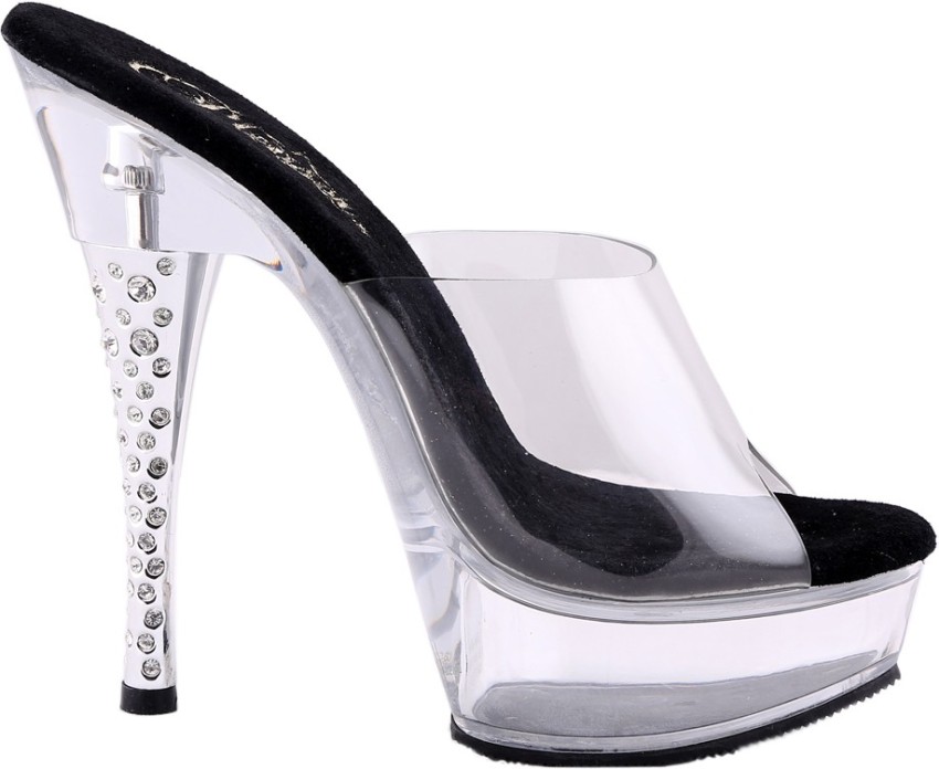 Pleaser mules online heel