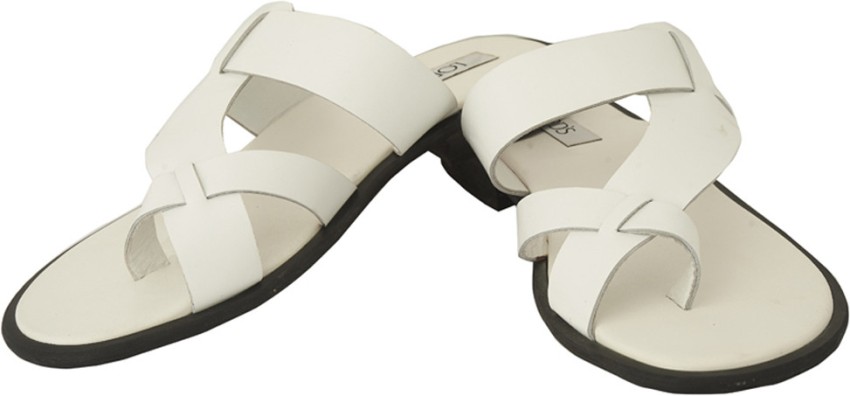 White discount male sandals