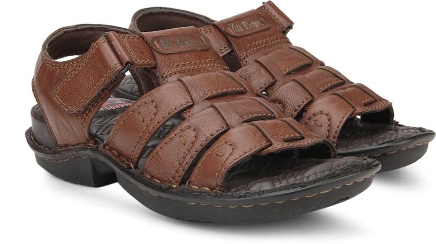 Lee cooper leather sandals hot sale flipkart