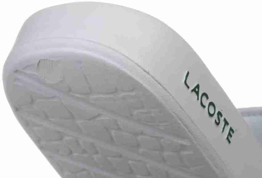 Mens lacoste sliders online sale