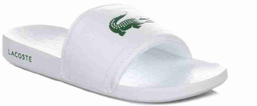 Mens lacoste best sale sliders sale