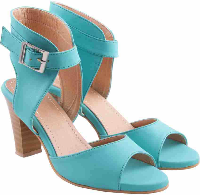 Turquoise 2025 sandal heels