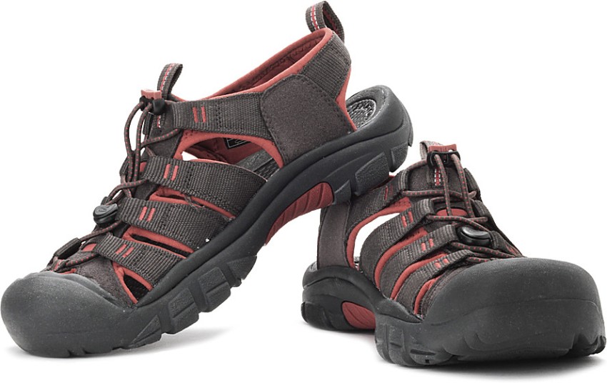 Keen Newport H2 Outdoors and Trail Men Grey Red Sports Sandals