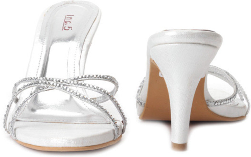 Inc silver heels top