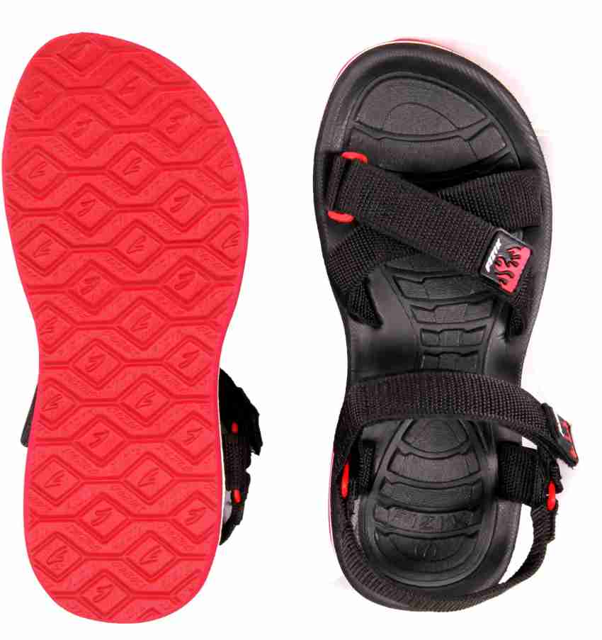 FiZiK Polo Fire Men Black Red Sports Sandals Buy Black Pink