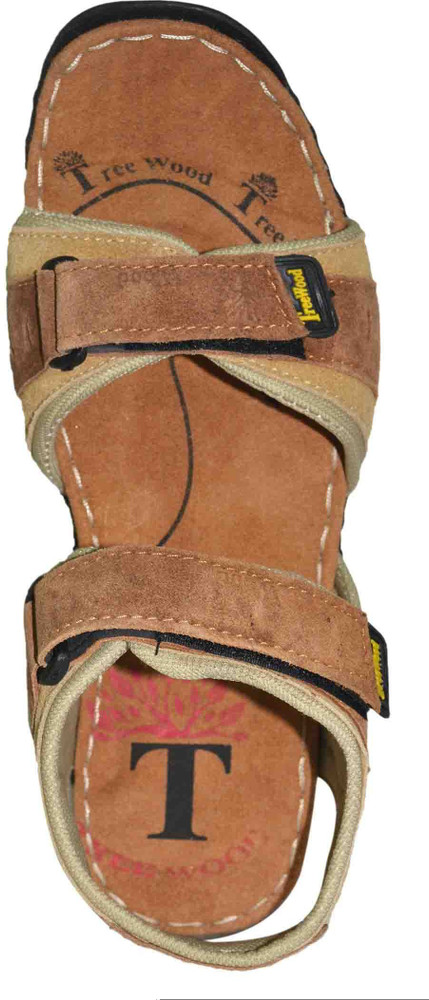 Tree Wood Men Tan Brown Sandals Buy Camel Brown Color Tree Wood
