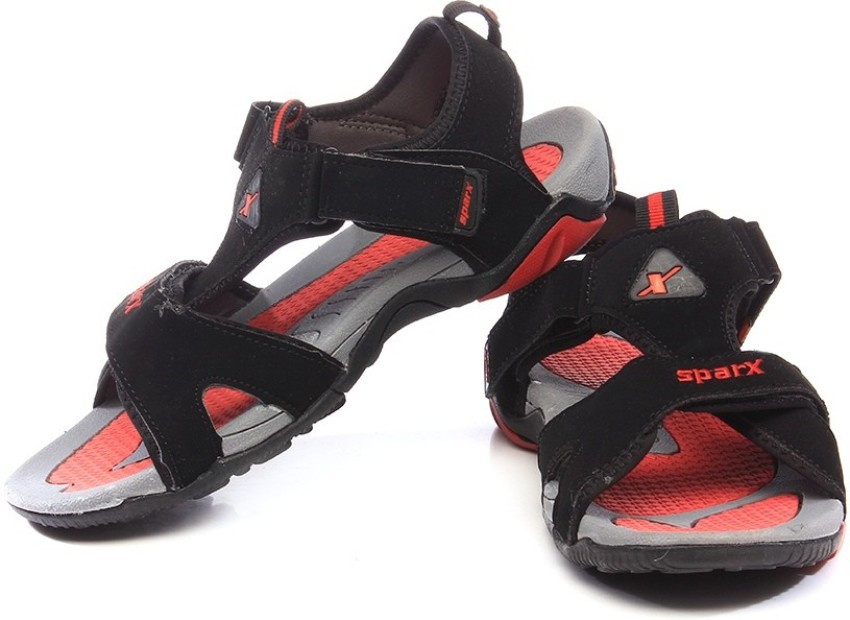 Sparx sandal cheap red and black