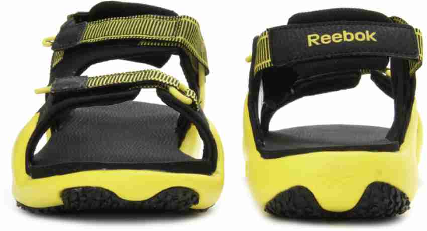 reebok sandals yellow