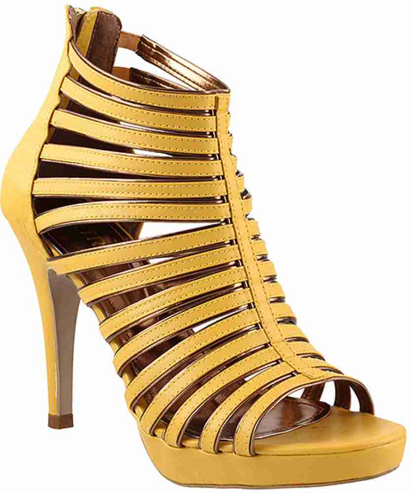 Gold discount gladiator heels