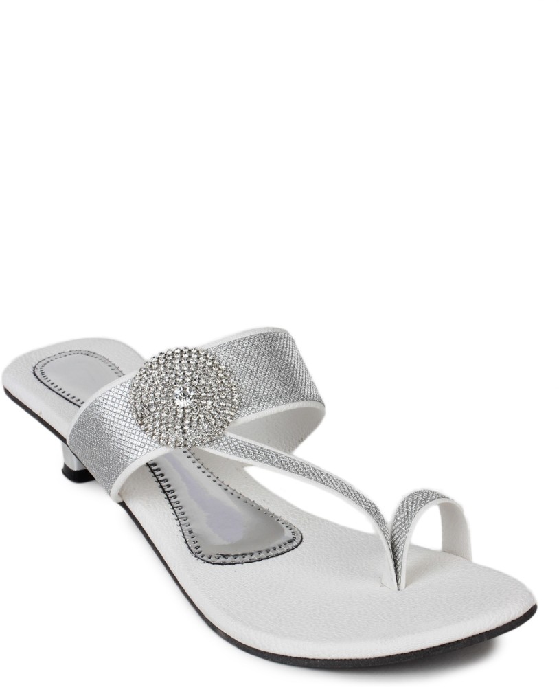 Myra 04 silver colour fancy slippers for woman