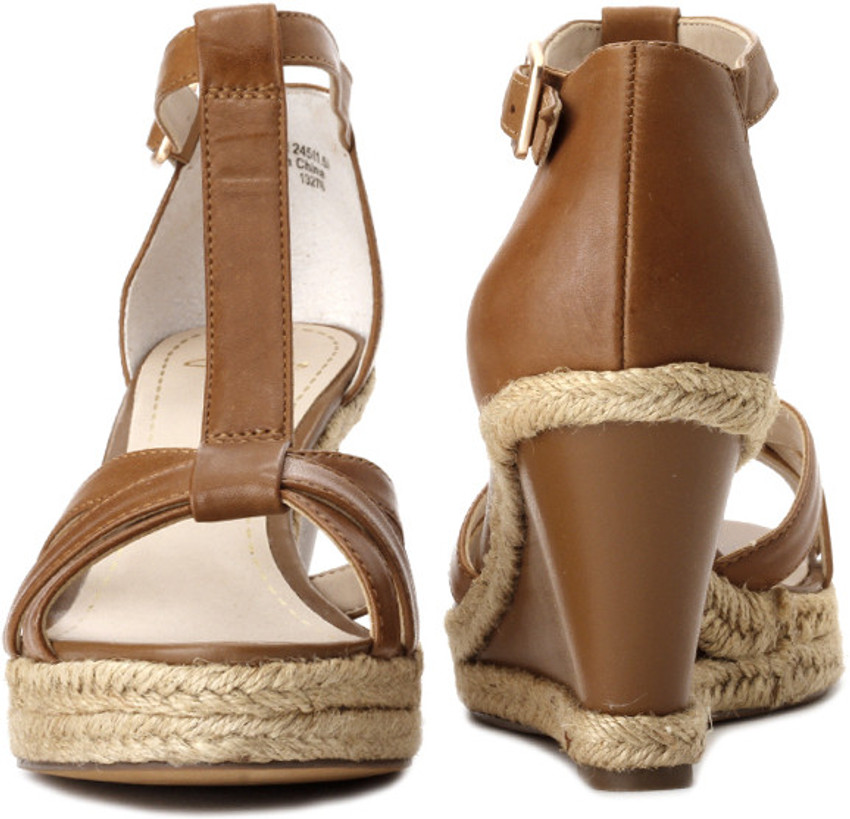 CLARKS Women Women Wedges Buy Tan Leather Color CLARKS Women Women Wedges Online at Best Price Shop Online for Footwears in India Flipkart