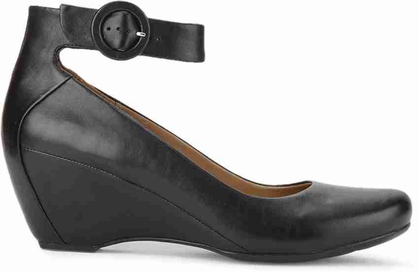CLARKS Capricorn Moon Women Women Black Wedges Buy Black Leather