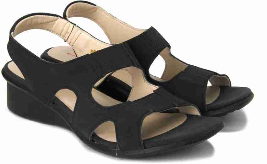 Woods By Woodland Women Women Black Sandals - Buy Black Color Woods By  Woodland Women Women Black Sandals Online at Best Price - Shop Online for  Footwears in India