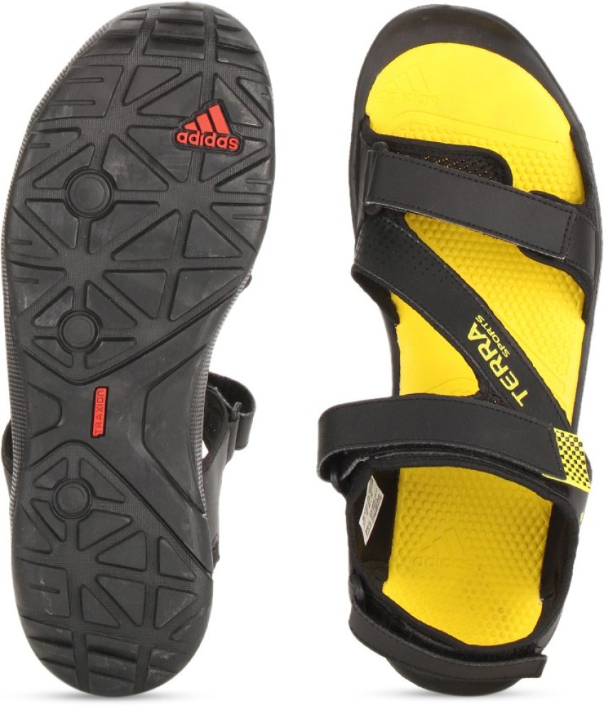 Adidas hot sale yellow sandals