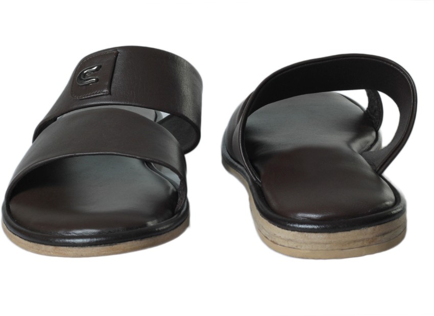 Leather slippers discount with leather soles