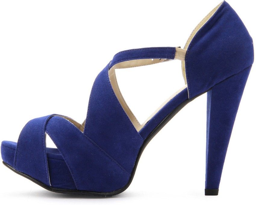 Blue colour heel sandal new arrivals