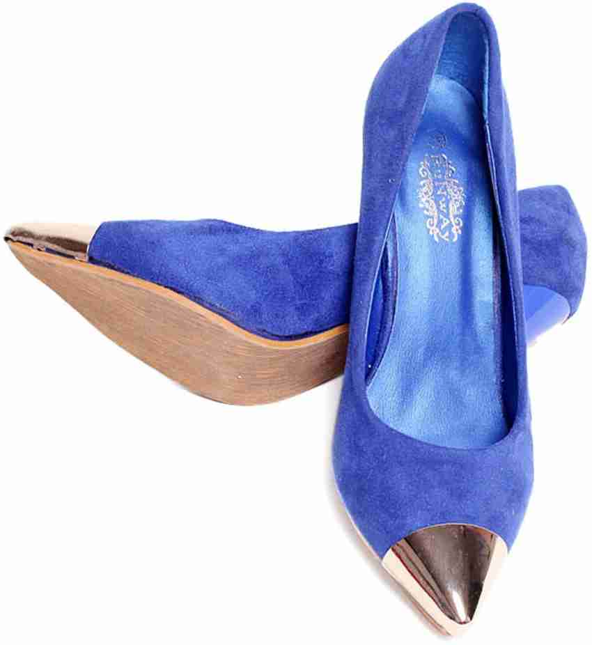 Royal blue deals sandal heels