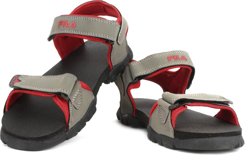FILA Men Grey Red Sports Sandals Buy Grey Red Color FILA Men