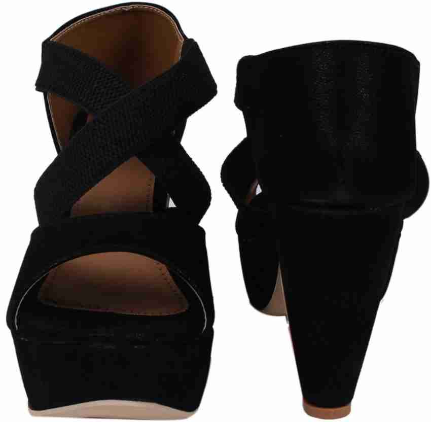 City Walk Women Black Heels Buy Black Color City Walk Women