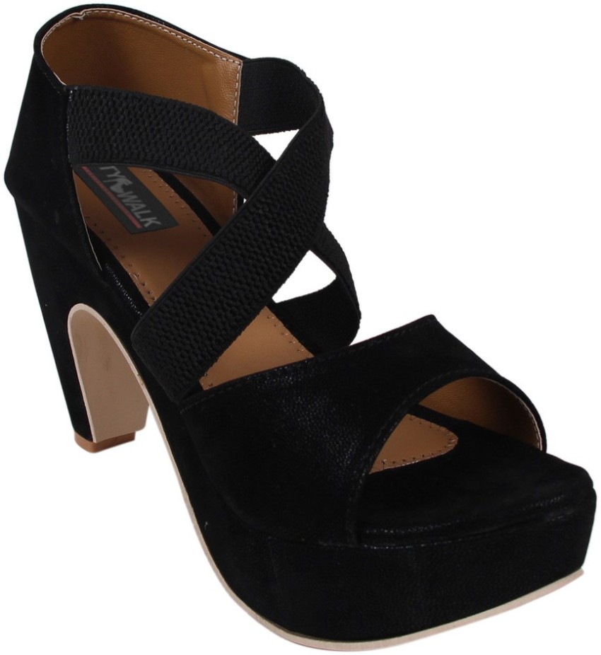 City Walk Women Black Heels Buy Black Color City Walk Women