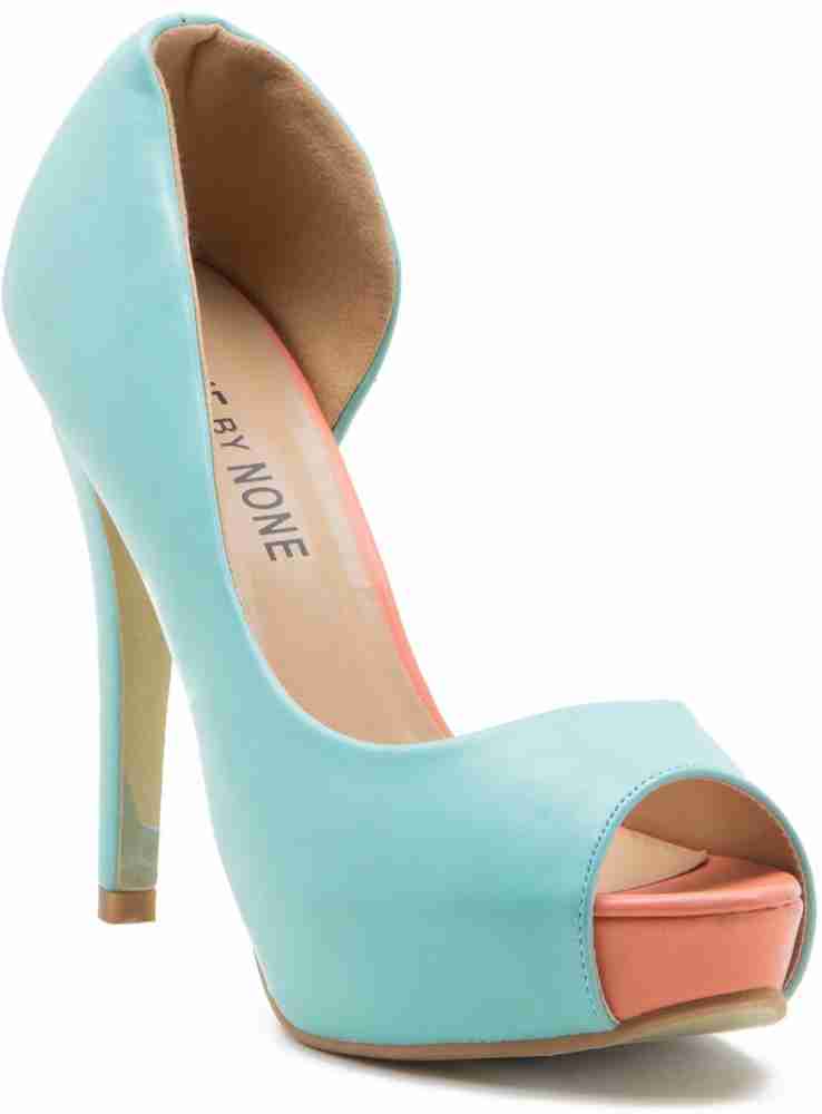 Sky blue hot sale sandals heels