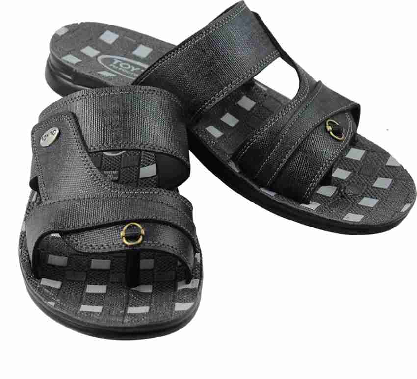 TOYTO Men Black Sandals Buy Jeans Color TOYTO Men Black Sandals