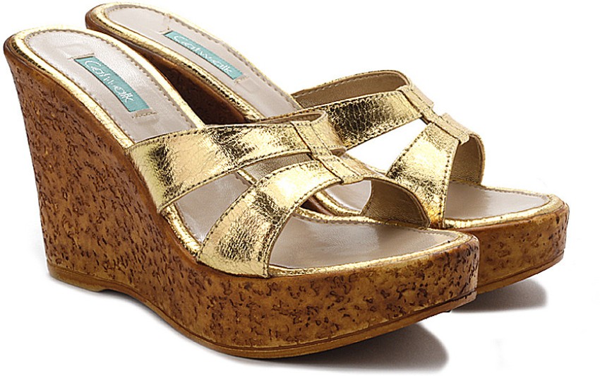 Gold hot sale color wedges