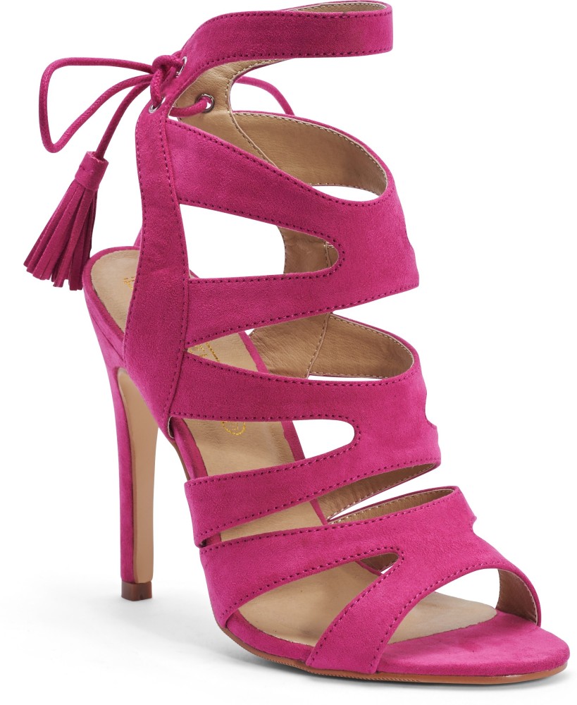 Hot pink high online heel sandals