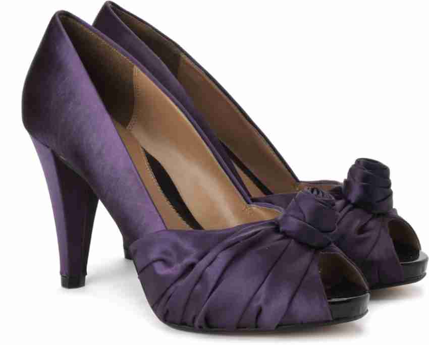 Clarks heels cheap purple