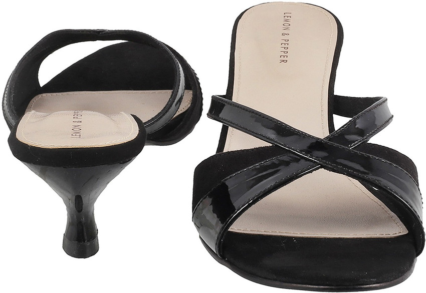 Lemon Pepper Women Black Heels Buy 11 Black Color Lemon