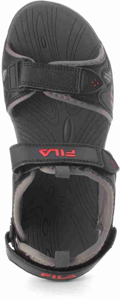 FILA Men Roadstar Slippers Buy BLK RED Color FILA Men Roadstar