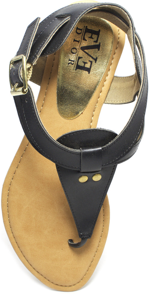 Eve Dior Women Black Flats Buy Black Color Eve Dior Women Black