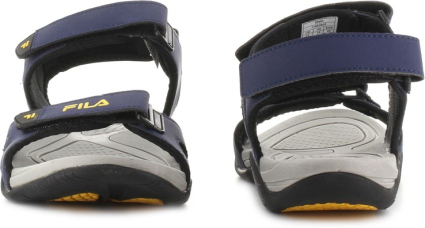 FILA Dino Men Navy Sports Sandals Buy Nvy Yel Color FILA Dino